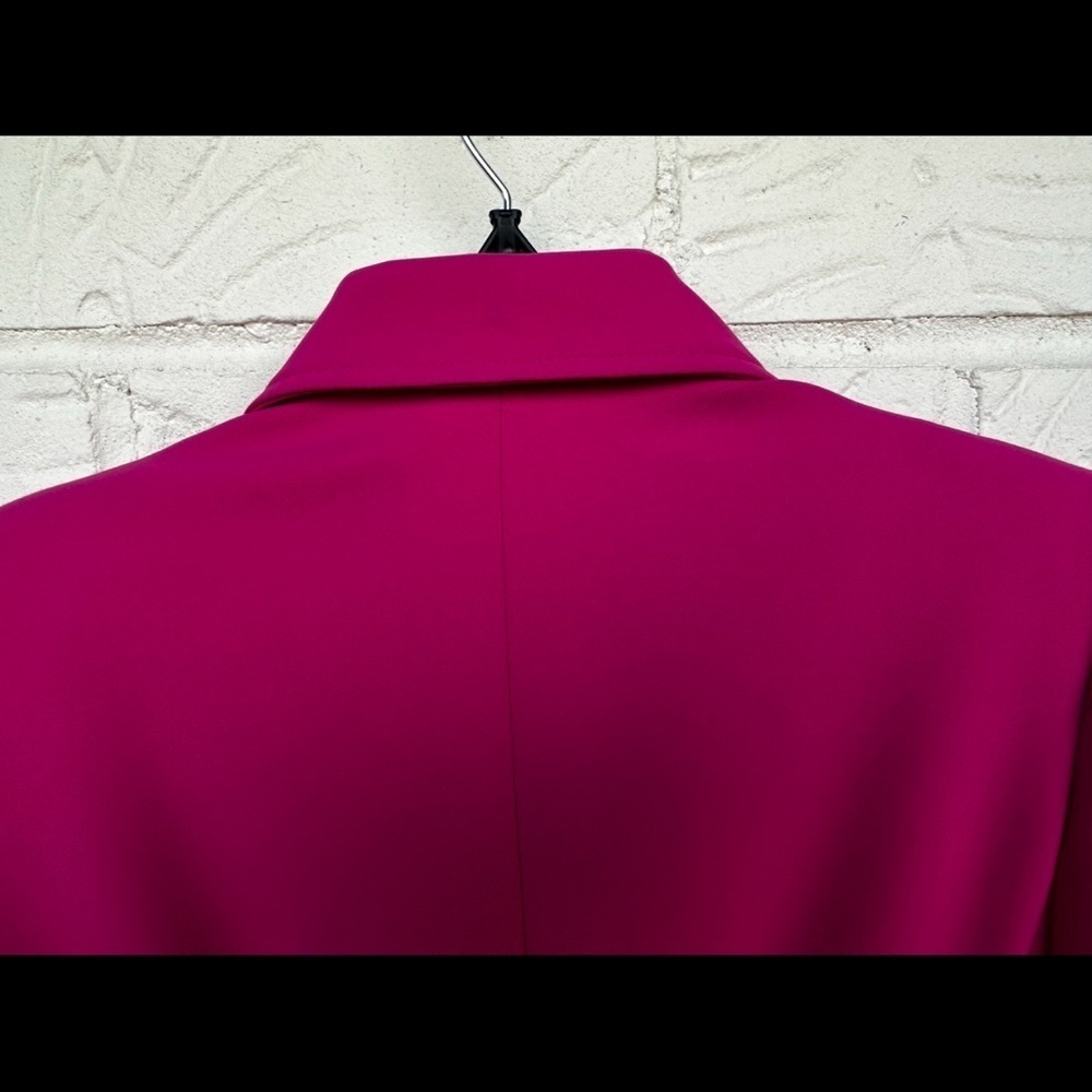New Moschino Bondage Lacing Crepe Hot Pink Blazer Size 4 - Picture 11 of 16